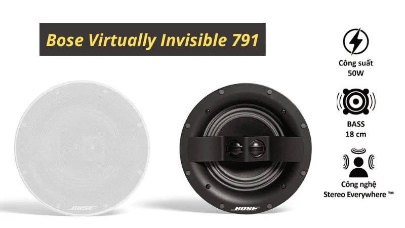 Loa âm trần công suất lớn Bose Virtually Invisible 791 Loa âm trần công suất lớn Bose Virtually Invisible 791